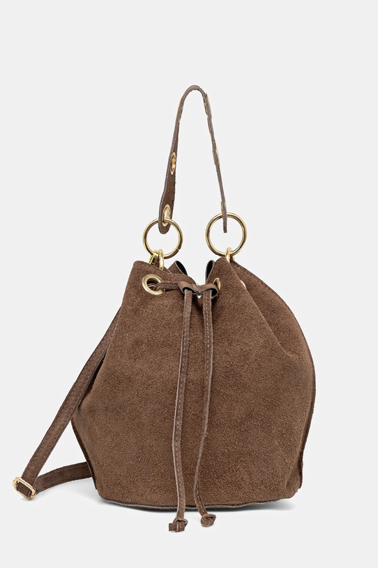 Torbica iz semiša Answear.LAB Ne ustreza A4 rjava 751.hak