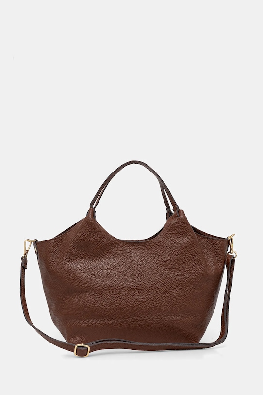 Doplnky Kožená kabelka Answear.LAB 1239.hak hnedá