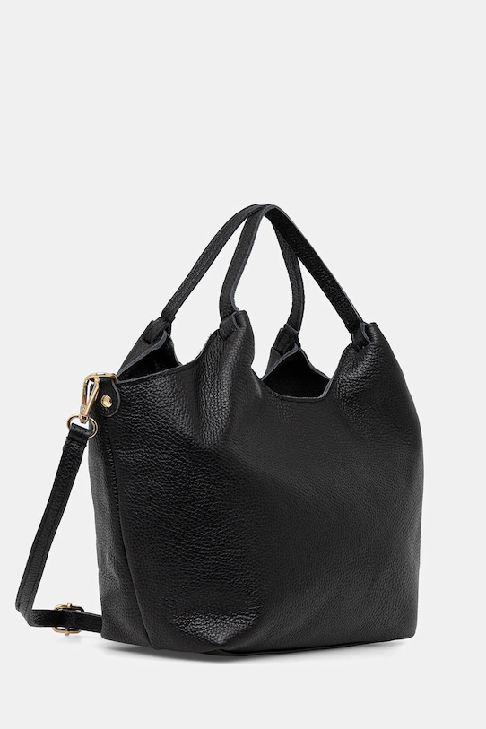 Answear.LAB torebka skórzana 1239.hak czarny WA25