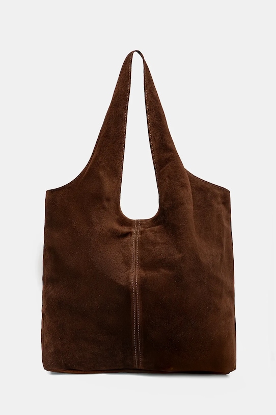 Semišová kabelka Answear.LAB semišová koža hnedá 766.hak