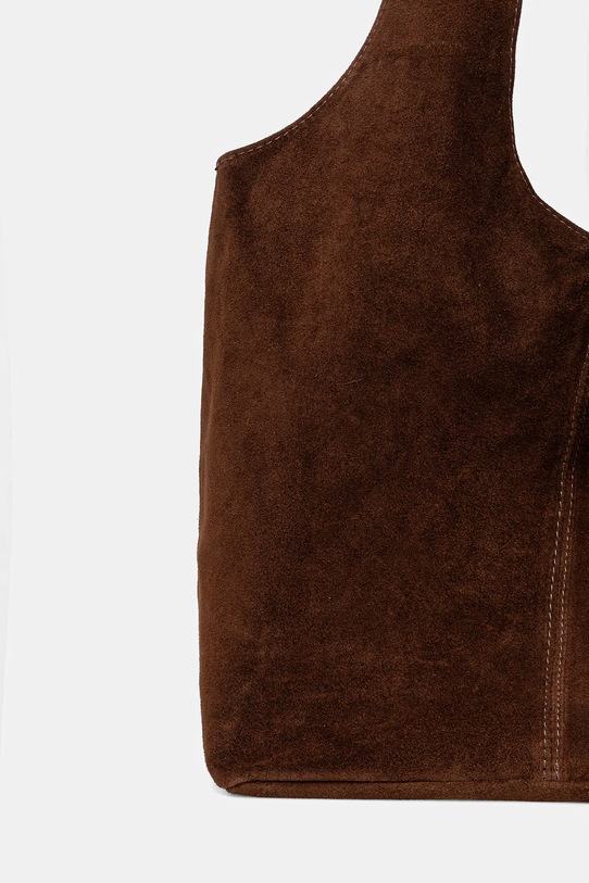 Akcesoria Answear.LAB torebka zamszowa 766.hak brązowy