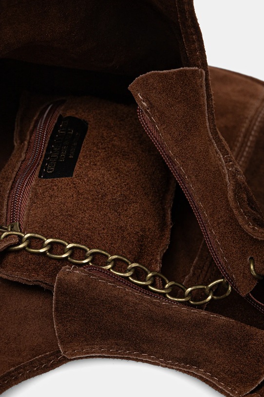 Answear.LAB torebka zamszowa 766.hak brązowy