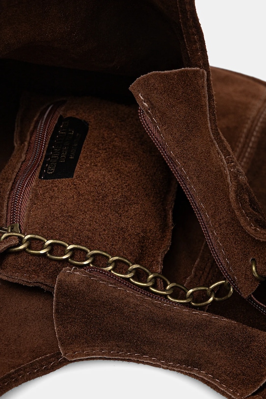 Semišová kabelka Answear.LAB 766.hak hnedá