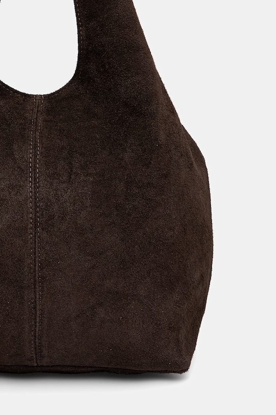 Answear.LAB torebka zamszowa brązowy 766.hak