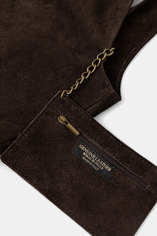 Answear.LAB torebka zamszowa 766.hak brązowy