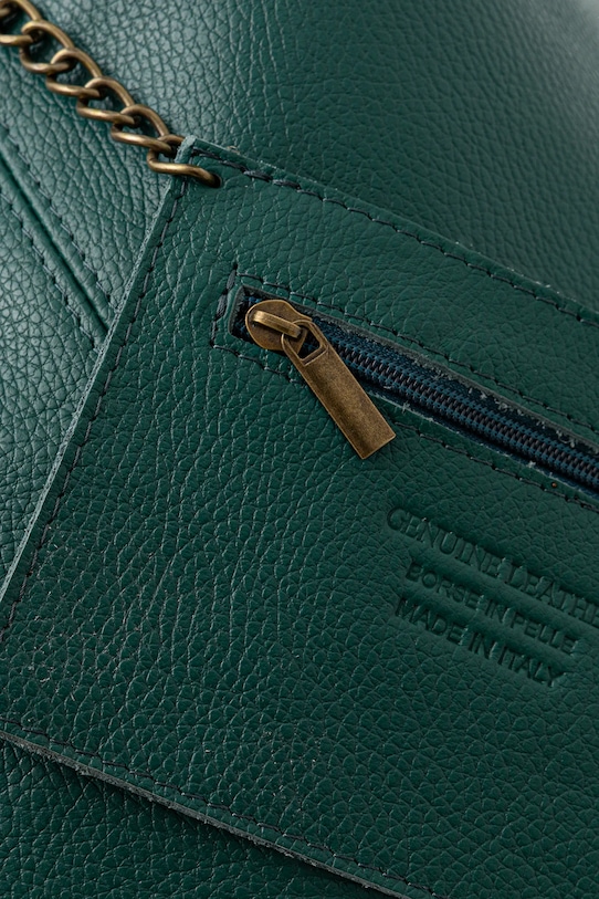 bőr táska zöld 766-2.hak