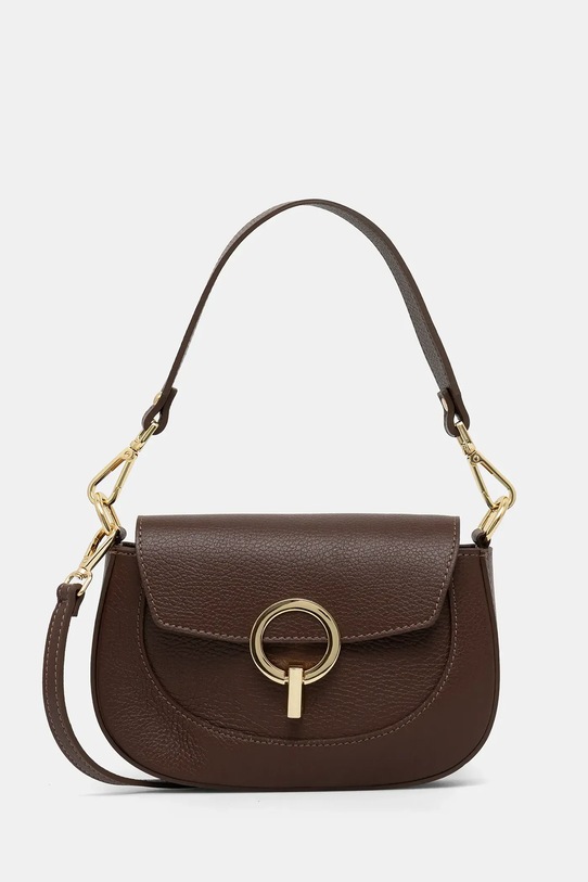 Answear.LAB torebka skórzana skóra licowa brązowy 890.hak