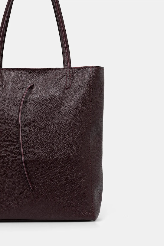 Akcesoria Answear.LAB torebka skórzana M075.hak bordowy