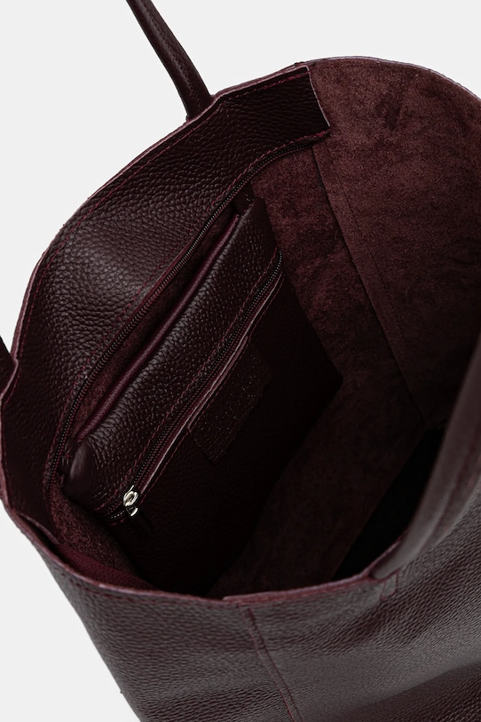 Answear.LAB torebka skórzana M075.hak bordowy