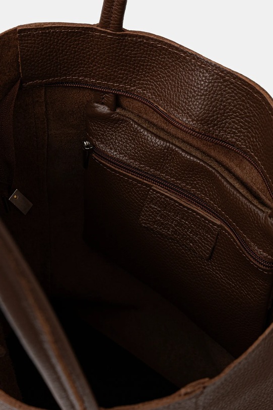 Answear.LAB torebka skórzana M075.hak brązowy