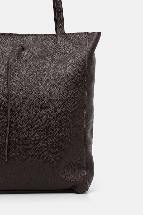 Akcesoria Answear.LAB torebka skórzana M075.hak brązowy