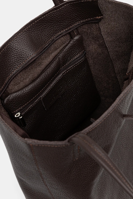 Answear.LAB torebka skórzana M075.hak brązowy