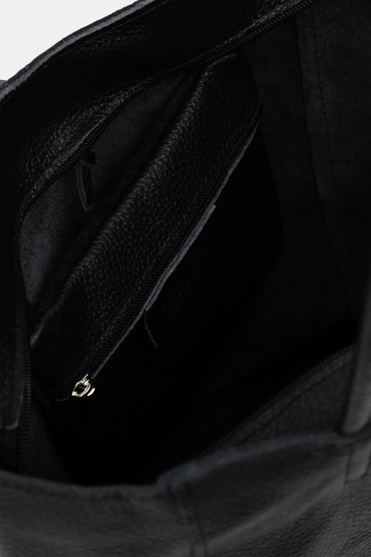 Answear.LAB torebka skórzana M075.hak czarny