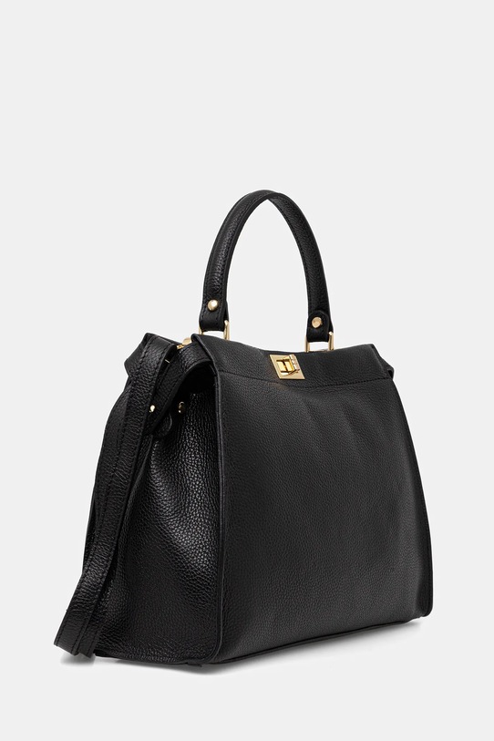 Answear.LAB torebka skórzana 952.hak czarny WS26