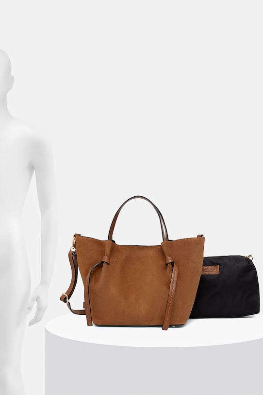 Answear.LAB torebka zamszowa 1298.hak