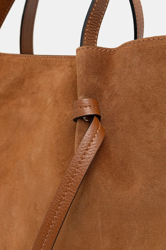 Answear.LAB torebka zamszowa 1298.hak brązowy