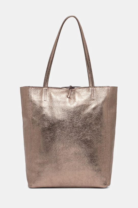 Answear.LAB poseta de piele uni maro M075.polysk.hak