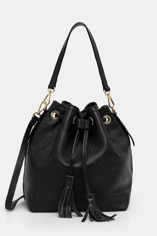 Шкіряна сумочка Answear.LAB лицьова шкіра чорний MBP094BT2.hak