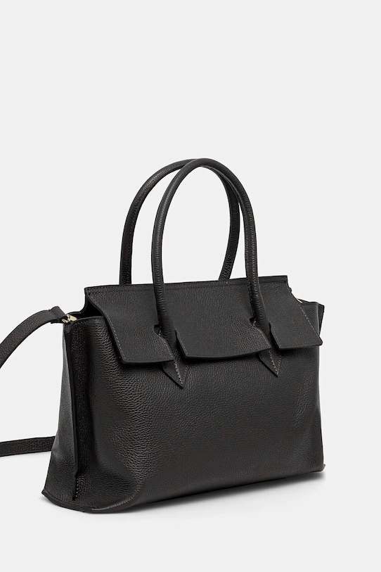 Δερμάτινη τσάντα Answear.LAB MBP069HG3.hak μαύρο WA25