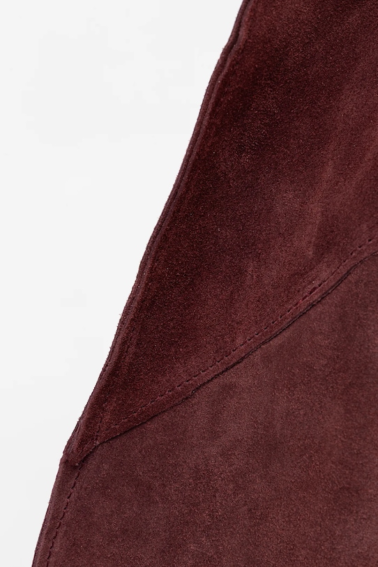 Answear.LAB torebka zamszowa bordowy MBP070HO3.iak