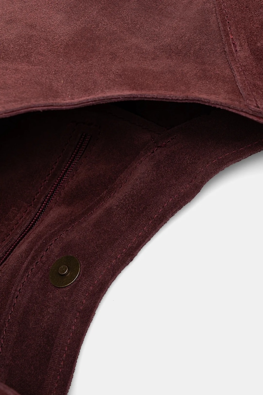 Answear.LAB torebka zamszowa MBP070HO3.iak bordowy