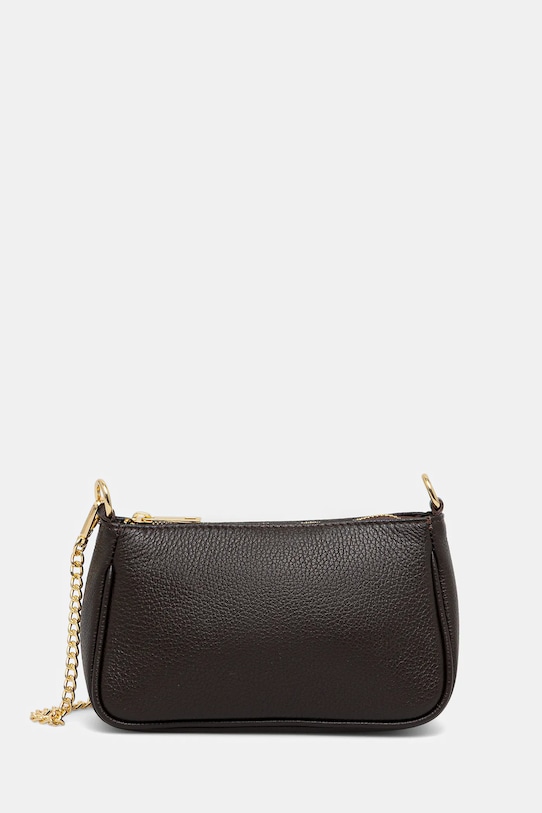 Answear.LAB torebka skórzana skóra licowa brązowy MBP086HO1.hak