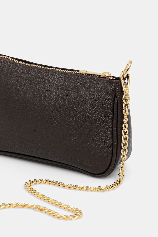 Akcesoria Answear.LAB torebka skórzana MBP086HO1.hak brązowy