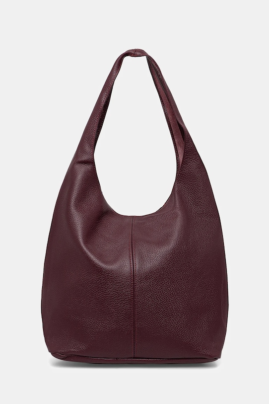 Kožená kabelka Answear.LAB přírodní kůže burgundské 920.hak