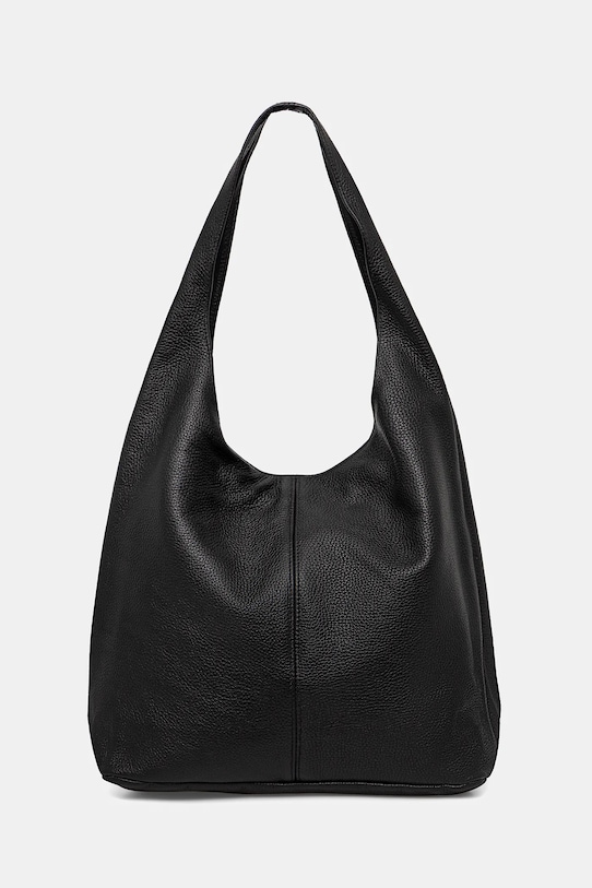 Answear.LAB torebka skórzana skóra licowa czarny 920.hak