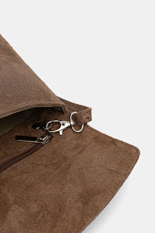 Answear.LAB kopertówka zamszowa 1013 beżowy