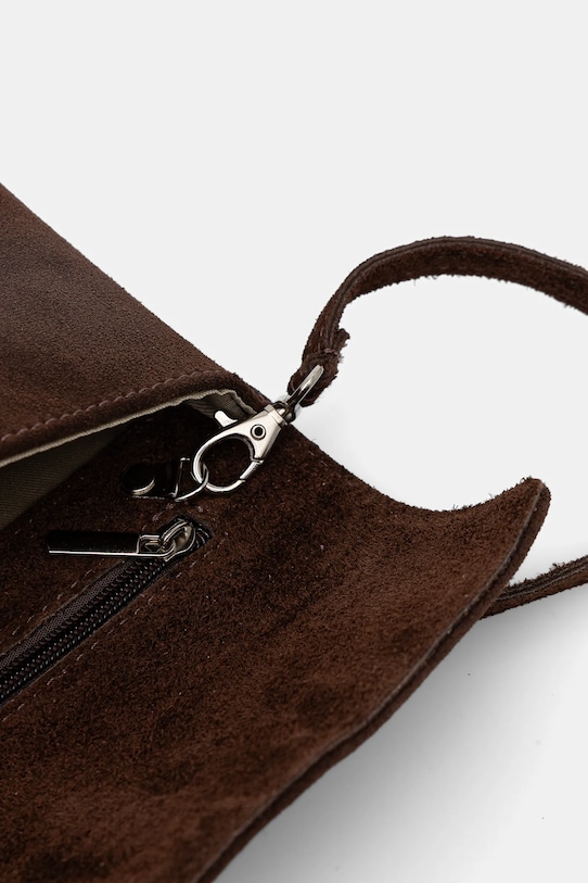 Answear.LAB kopertówka zamszowa 1013 brązowy