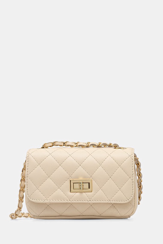 Answear.LAB crossbody kabelka dámska kožená béžová 0067.hak