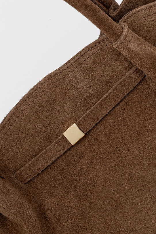 Answear.LAB torebka zamszowa brązowy Ans01.hak