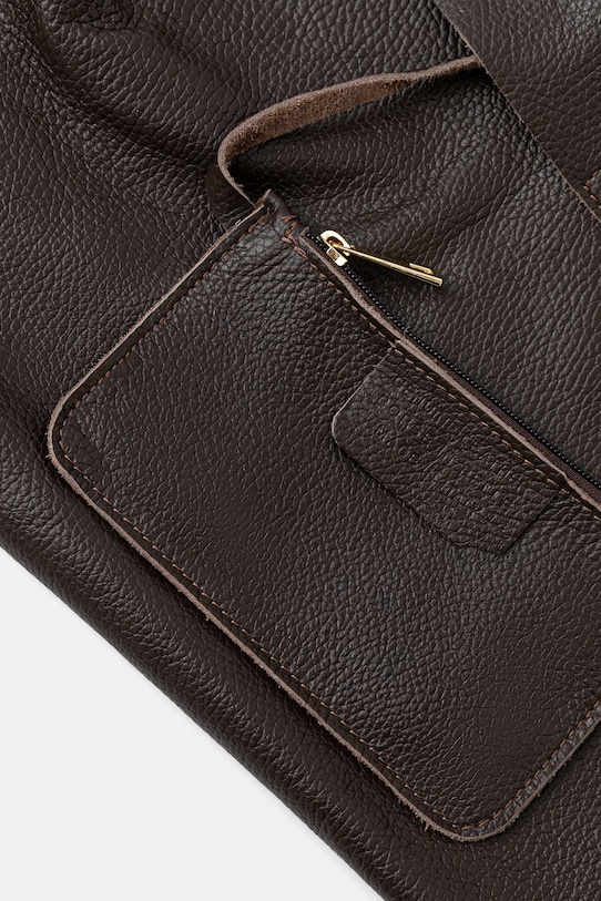 Answear.LAB torebka skórzana brązowy 5200151.hak