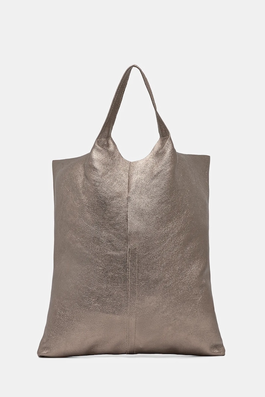 Answear.LAB torebka skórzana skóra licowa brązowy 5200151.polysk.hak