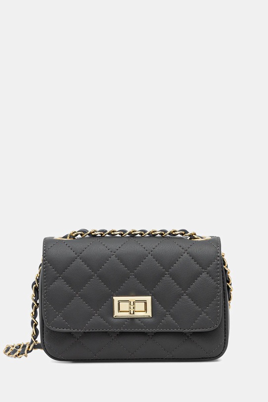 Answear.LAB torebka skórzana skóra licowa szary 6610731.hak