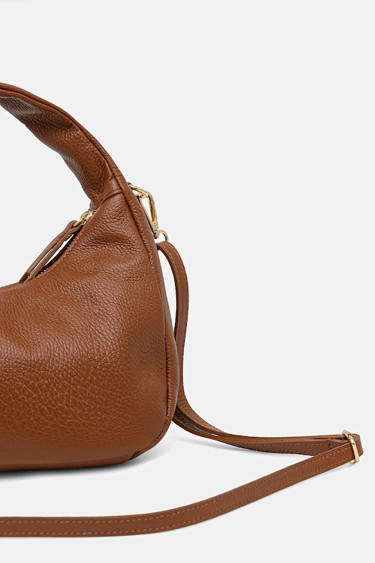 Akcesoria Answear.LAB torebka skórzana 251016-1.hak brązowy