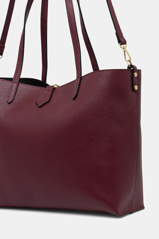 Akcesoria Answear.LAB torebka skórzana 551995.hak bordowy