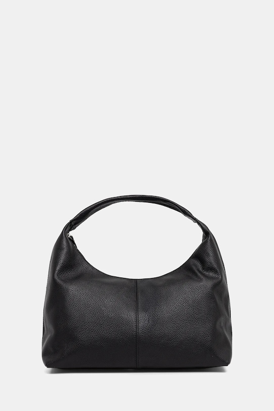 Answear.LAB torebka skórzana skóra licowa czarny 252523.hak