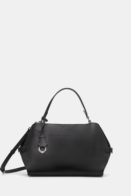 Answear.LAB torebka skórzana skóra licowa czarny LS1.cms