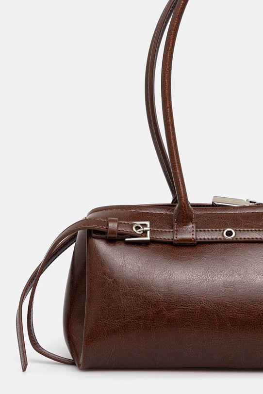 Akcesoria Answear.LAB torebka skórzana LS11.CMS brązowy