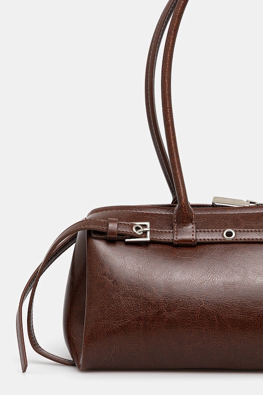 Akcesoria Answear.LAB torebka skórzana LS11.CMS brązowy