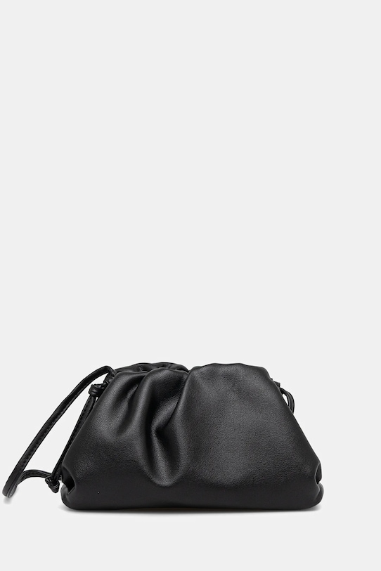 Answear.LAB torebka skórzana skóra licowa czarny YM.1.CMS