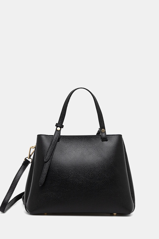 Answear.LAB torebka skórzana skóra licowa czarny B3335