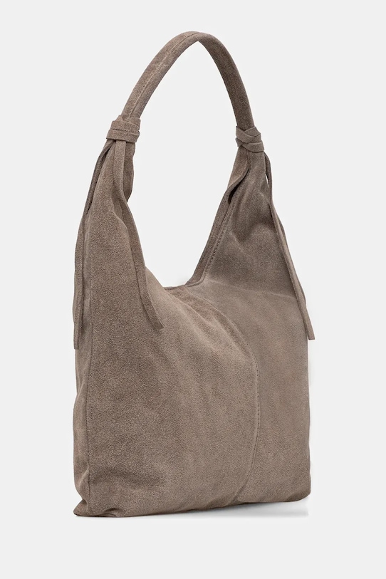 Answear.LAB geanta de mana din piele intoarsa SR3DZ.psr bej WA25