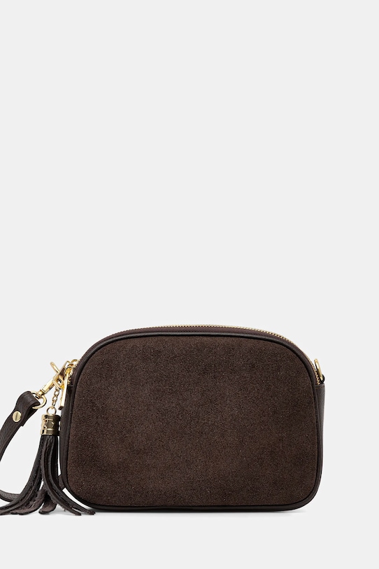 Δερμάτινη τσάντα Answear.LAB λείο δέρμα καφέ SR6MM.psr