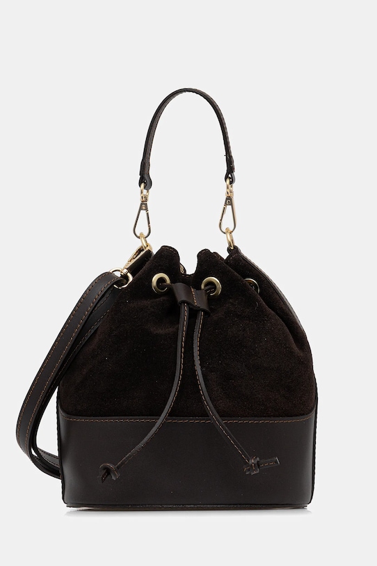 Answear.LAB torebka skórzana skóra licowa brązowy SR7DM.psr