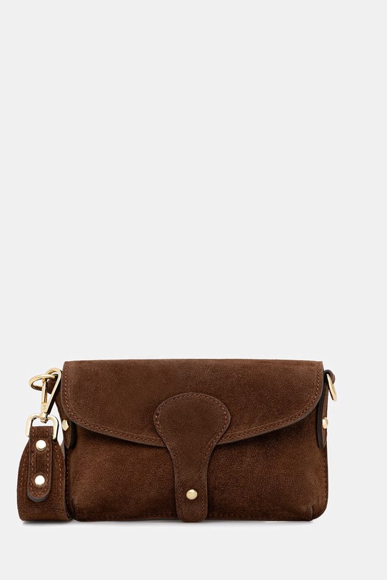 Answear.LAB geantă crossbody damă din piele întoarsă maro SR9MZ.psr