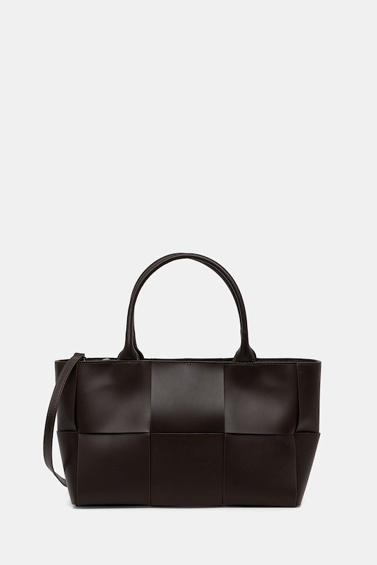 Δερμάτινη τσάντα Answear.LAB λείο δέρμα καφέ SR11ML