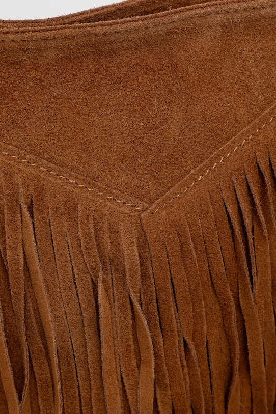 Answear.LAB torebka zamszowa brązowy 1327.hak